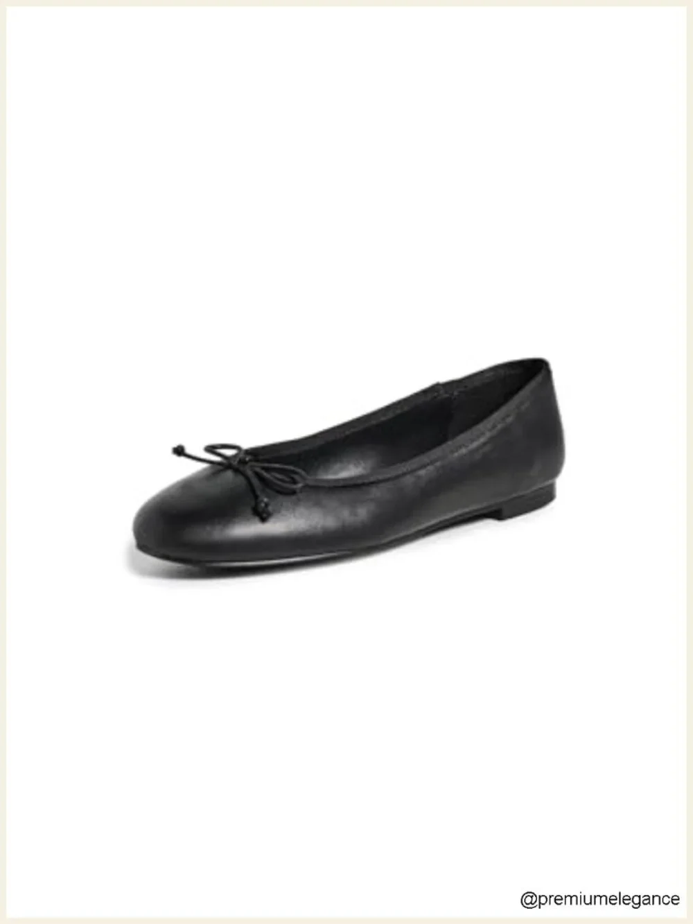 Women's Comma Ballet Flats Leather Rubber Sole Round Toe Comfort Party